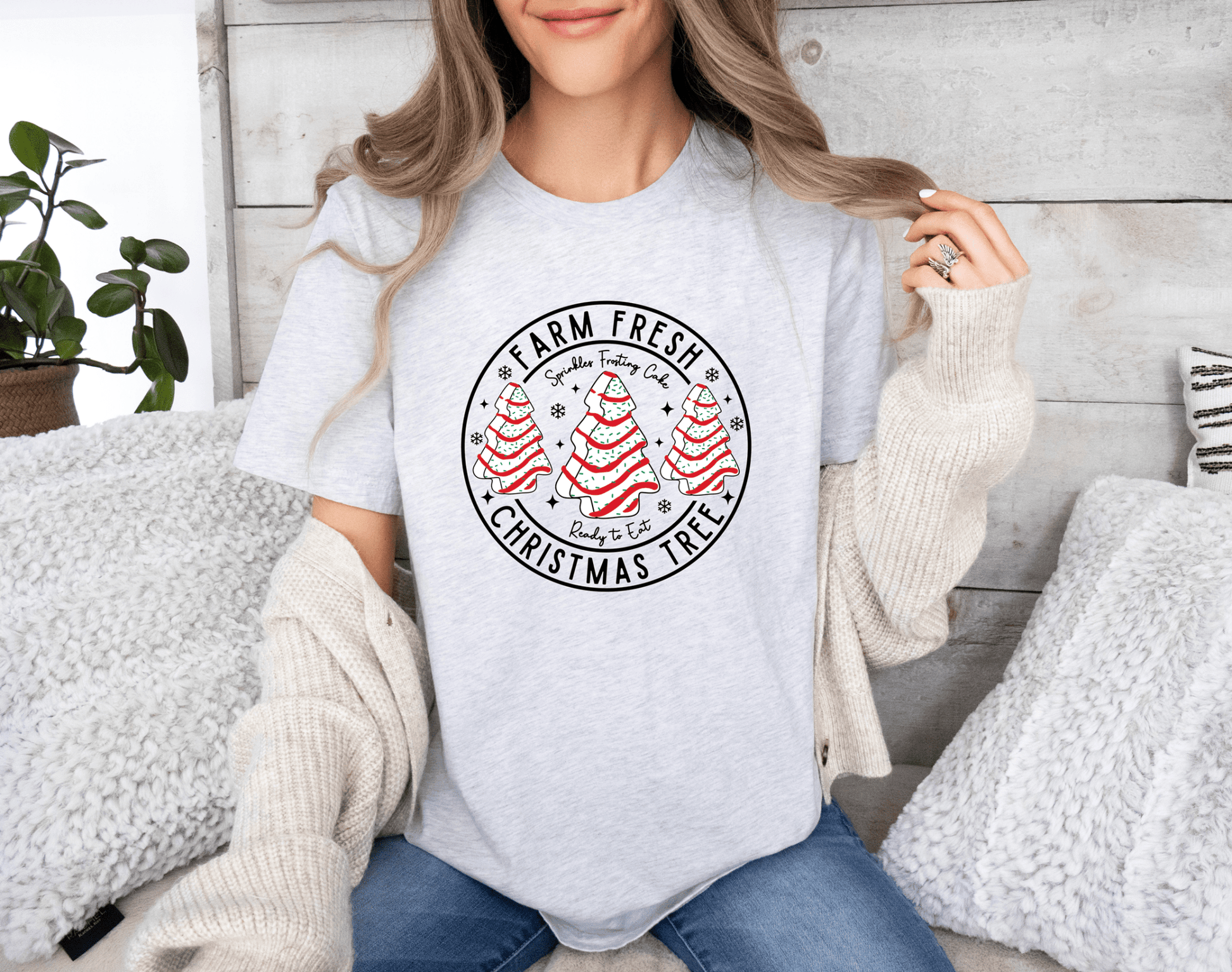 Farm Fresh Christmas Tree Cake Tee or Sweatshirt - Ever Trendy Essentials