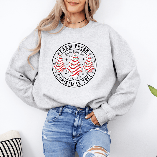 Farm Fresh Christmas Tree Cake Tee or Sweatshirt - Ever Trendy Essentials