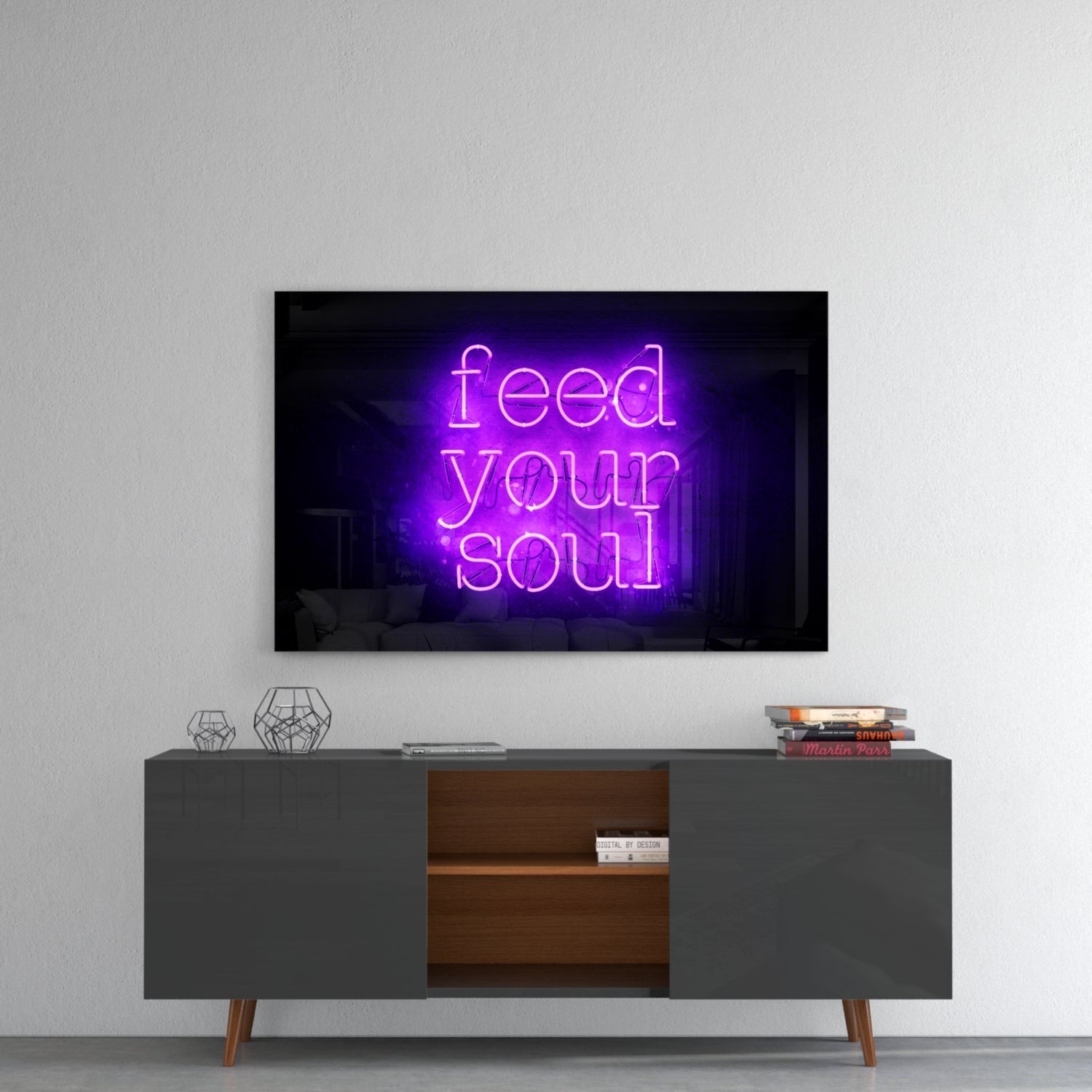 “Feed Your Soul” Glass Wall Art Daughter - Ever Trendy Essentials