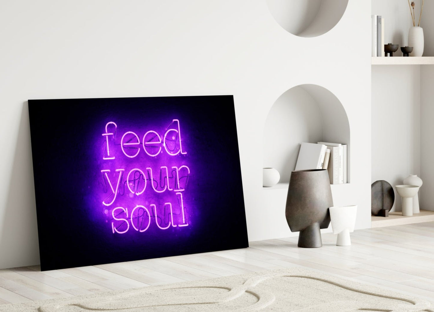 “Feed Your Soul” Glass Wall Art Daughter - Ever Trendy Essentials