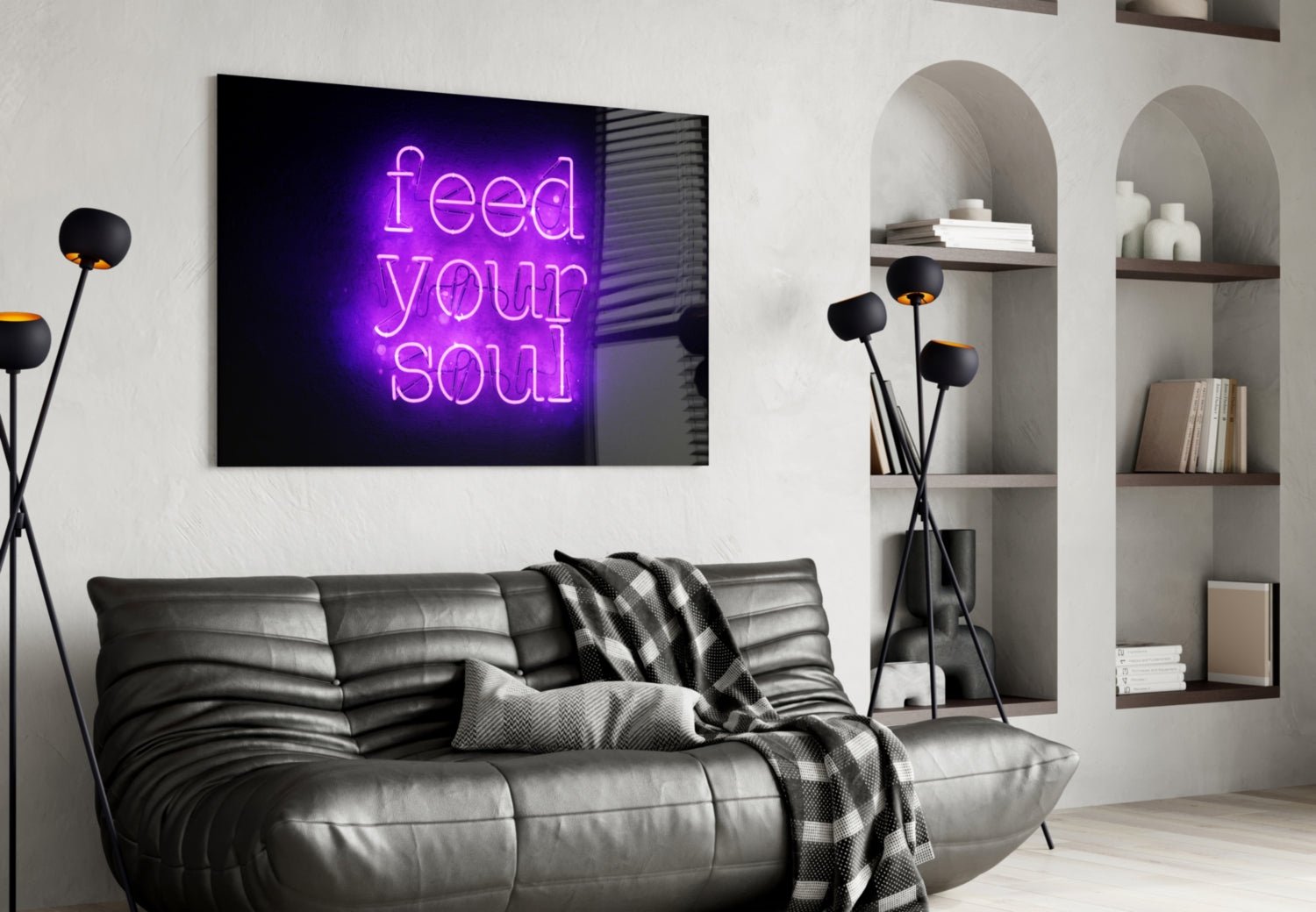 “Feed Your Soul” Glass Wall Art Daughter - Ever Trendy Essentials