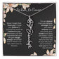 Flower Name Necklace | Custom Birth Flower Jewelry Gift for Daughter - Ever Trendy Essentials