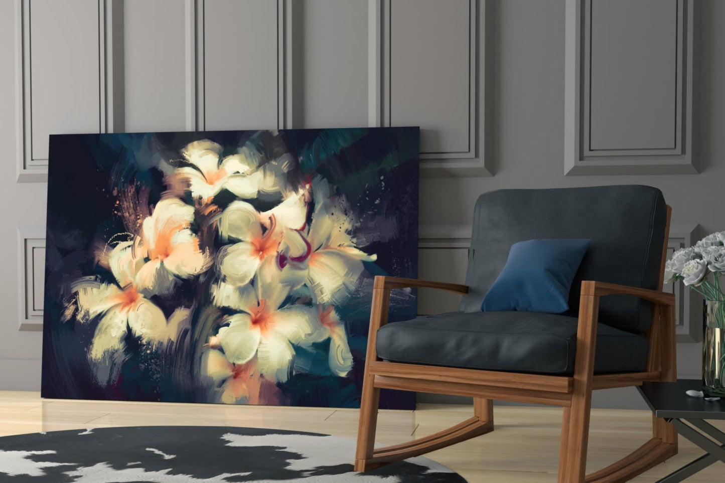 Flowers Glass Wall Art Daughter - Ever Trendy Essentials