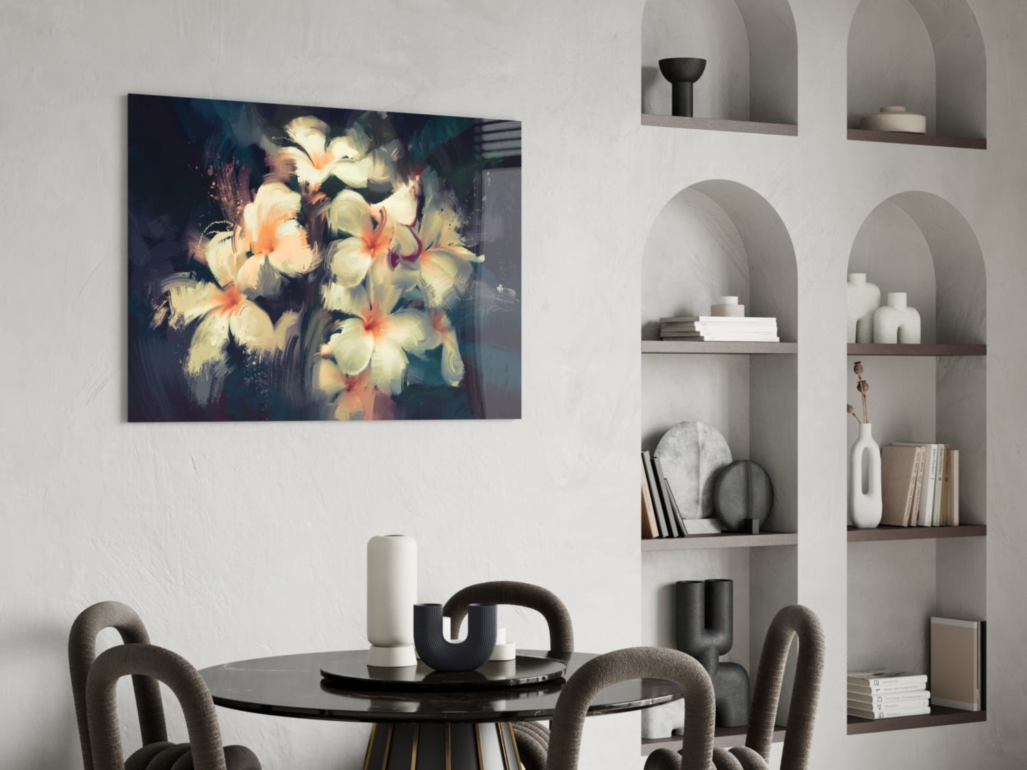 Flowers Glass Wall Art Daughter - Ever Trendy Essentials