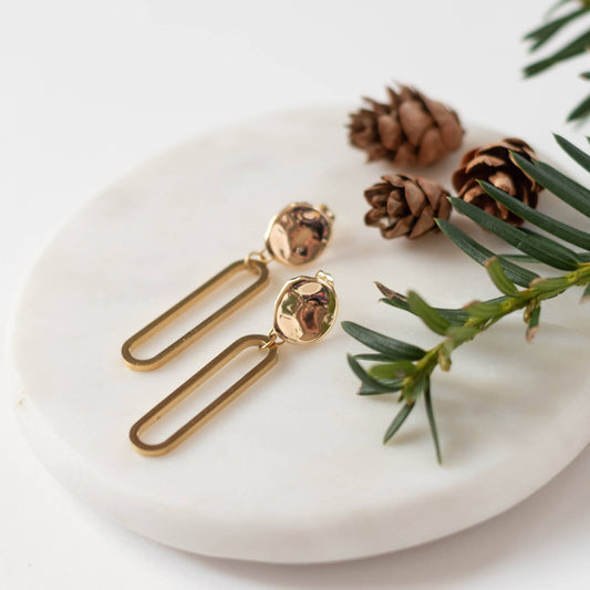 Gold Cleo Earrings - Ever Trendy Essentials