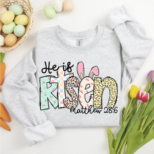 He is Risen Easter Inspirational Sweatshirt - Ever Trendy Essentials