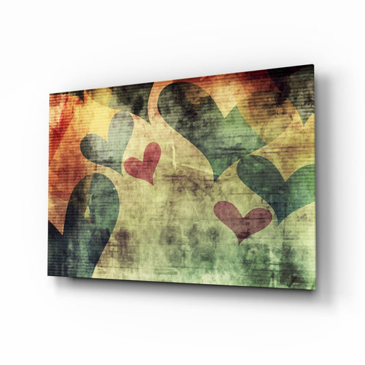 Hearts Hearts Glass Wall Art Daughter - Ever Trendy Essentials
