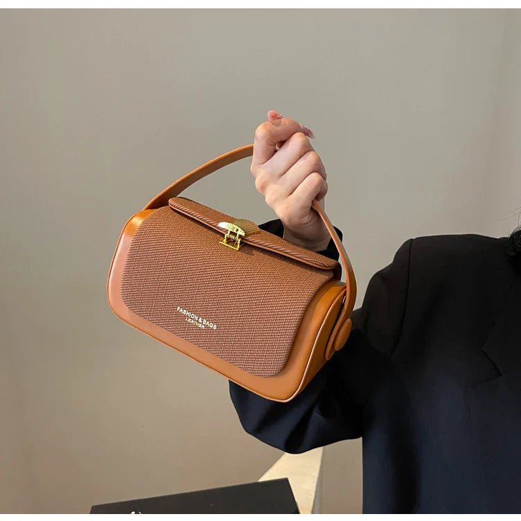 High - Grade Sense Women's Small Square Bags | Trendy Classic PU Leather Lady Commuter Shoulder Bag & Short Handle Handbags - Ever Trendy Essentials