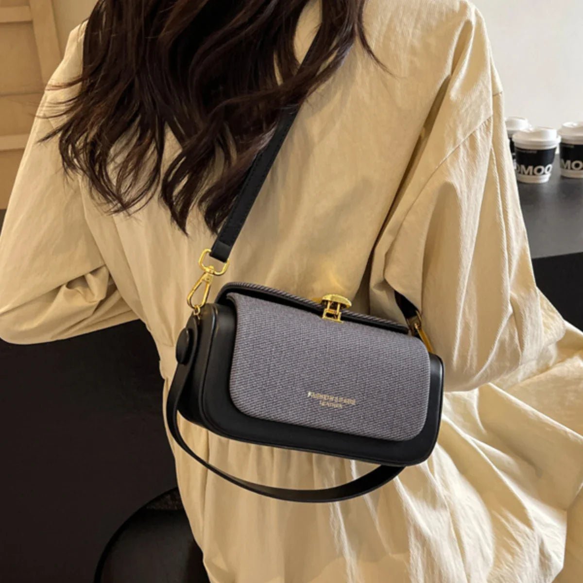 High - Grade Sense Women's Small Square Bags | Trendy Classic PU Leather Lady Commuter Shoulder Bag & Short Handle Handbags - Ever Trendy Essentials