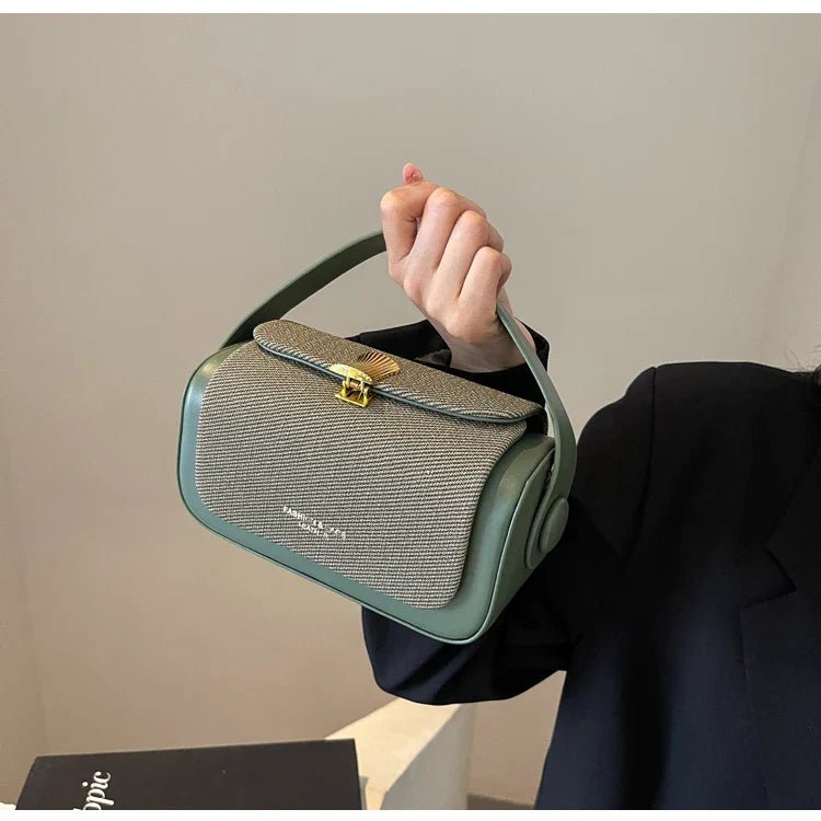 High - Grade Sense Women's Small Square Bags | Trendy Classic PU Leather Lady Commuter Shoulder Bag & Short Handle Handbags - Ever Trendy Essentials