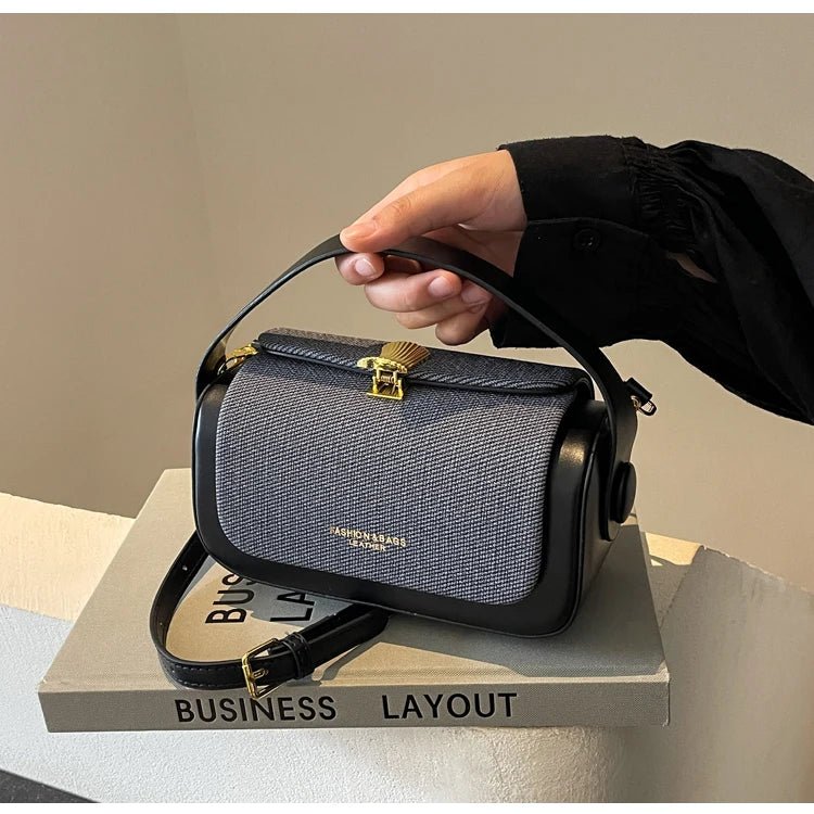 High - Grade Sense Women's Small Square Bags | Trendy Classic PU Leather Lady Commuter Shoulder Bag & Short Handle Handbags - Ever Trendy Essentials
