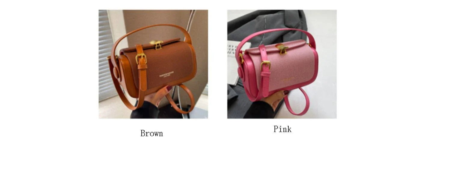 High - Grade Sense Women's Small Square Bags | Trendy Classic PU Leather Lady Commuter Shoulder Bag & Short Handle Handbags - Ever Trendy Essentials