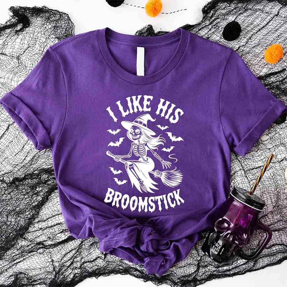 I Like Her Pumpkins & His Broomstick Shirts | Funny Matching Halloween Couple T-Shirts - Ever Trendy Essentials