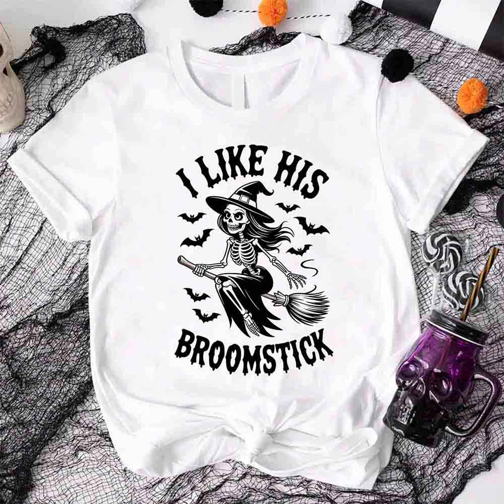 I Like Her Pumpkins & His Broomstick Shirts | Funny Matching Halloween Couple T-Shirts - Ever Trendy Essentials