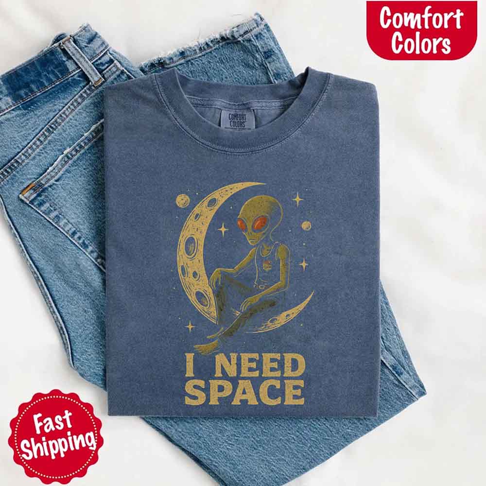 I Need Space Tee – Gothic Alternative Unisex Comfort Colors Shirt - Ever Trendy Essentials