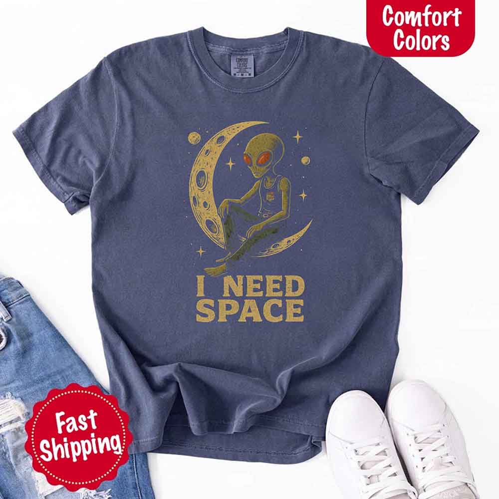 I Need Space Tee – Gothic Alternative Unisex Comfort Colors Shirt - Ever Trendy Essentials