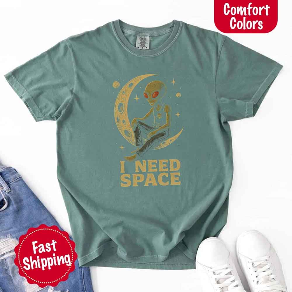 I Need Space Tee – Gothic Alternative Unisex Comfort Colors Shirt - Ever Trendy Essentials
