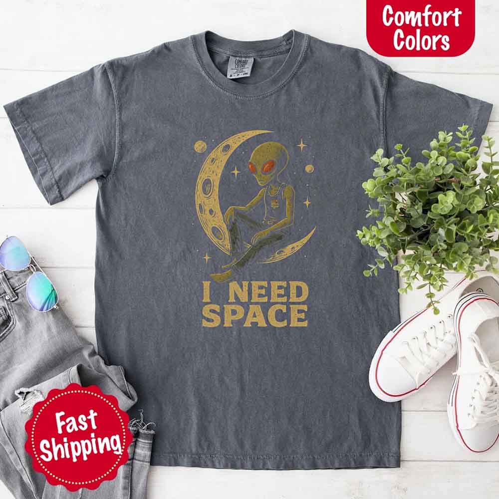 I Need Space Tee – Gothic Alternative Unisex Comfort Colors Shirt - Ever Trendy Essentials