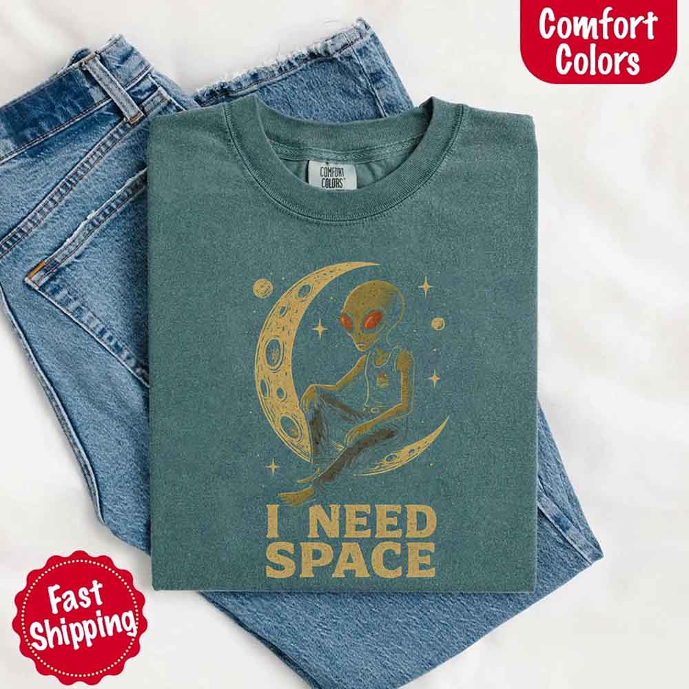 I Need Space Tee – Gothic Alternative Unisex Comfort Colors Shirt - Ever Trendy Essentials