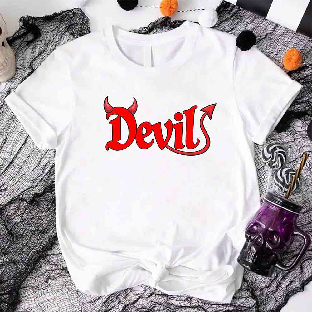 I Put the D in Devil Shirts For Couples Funny Matching Him & Her Halloween T-Shirts - Ever Trendy Essentials