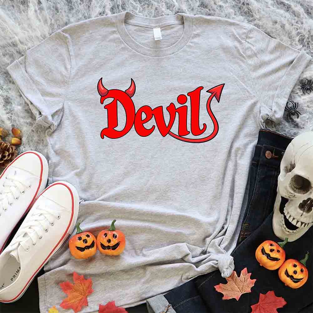 I Put the D in Devil Shirts For Couples Funny Matching Him & Her Halloween T-Shirts - Ever Trendy Essentials