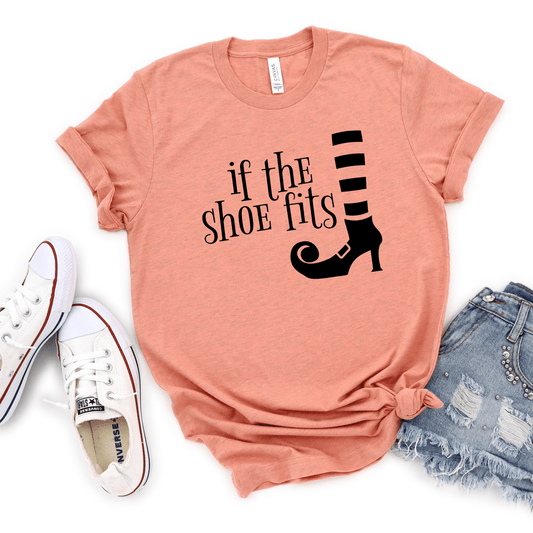 If the Shoe Fits Halloween Witch Tee - Ever Trendy Essentials