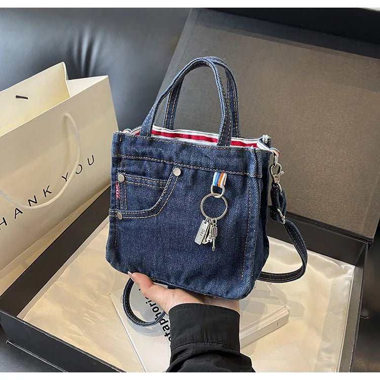 Ladies' Crossbody Bags | Creative Retro Washed Denim & Personalized Fashionable Versatile Handbags (High - quality Shoulder Bags for Girls) - Ever Trendy Essentials