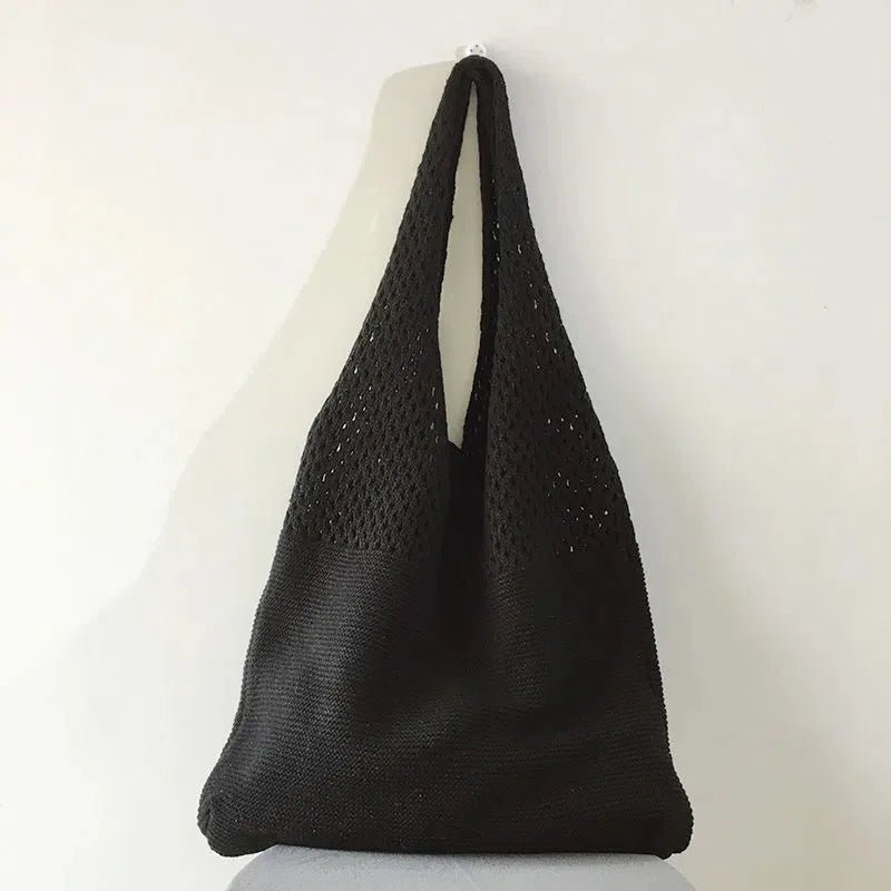 Large Capacity Retro Hollow Crochet Bag | Spacious Interior for Daily Essentials & Ideal for Grocery Shopping or Travel - Ever Trendy Essentials