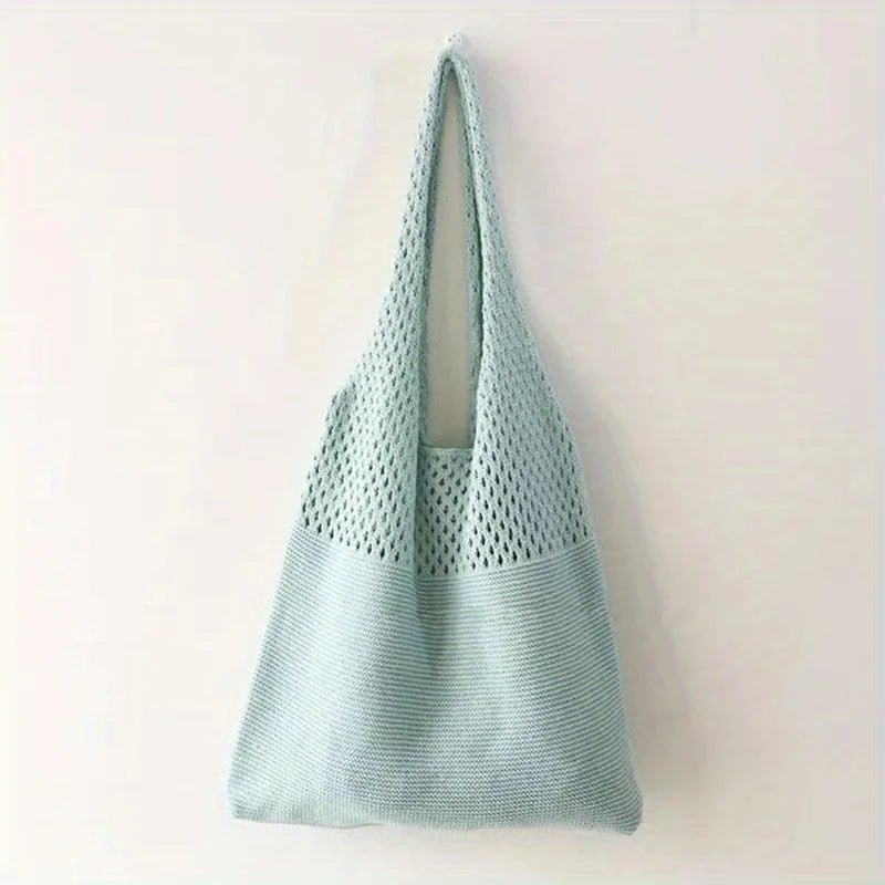 Large Capacity Retro Hollow Crochet Bag | Spacious Interior for Daily Essentials & Ideal for Grocery Shopping or Travel - Ever Trendy Essentials