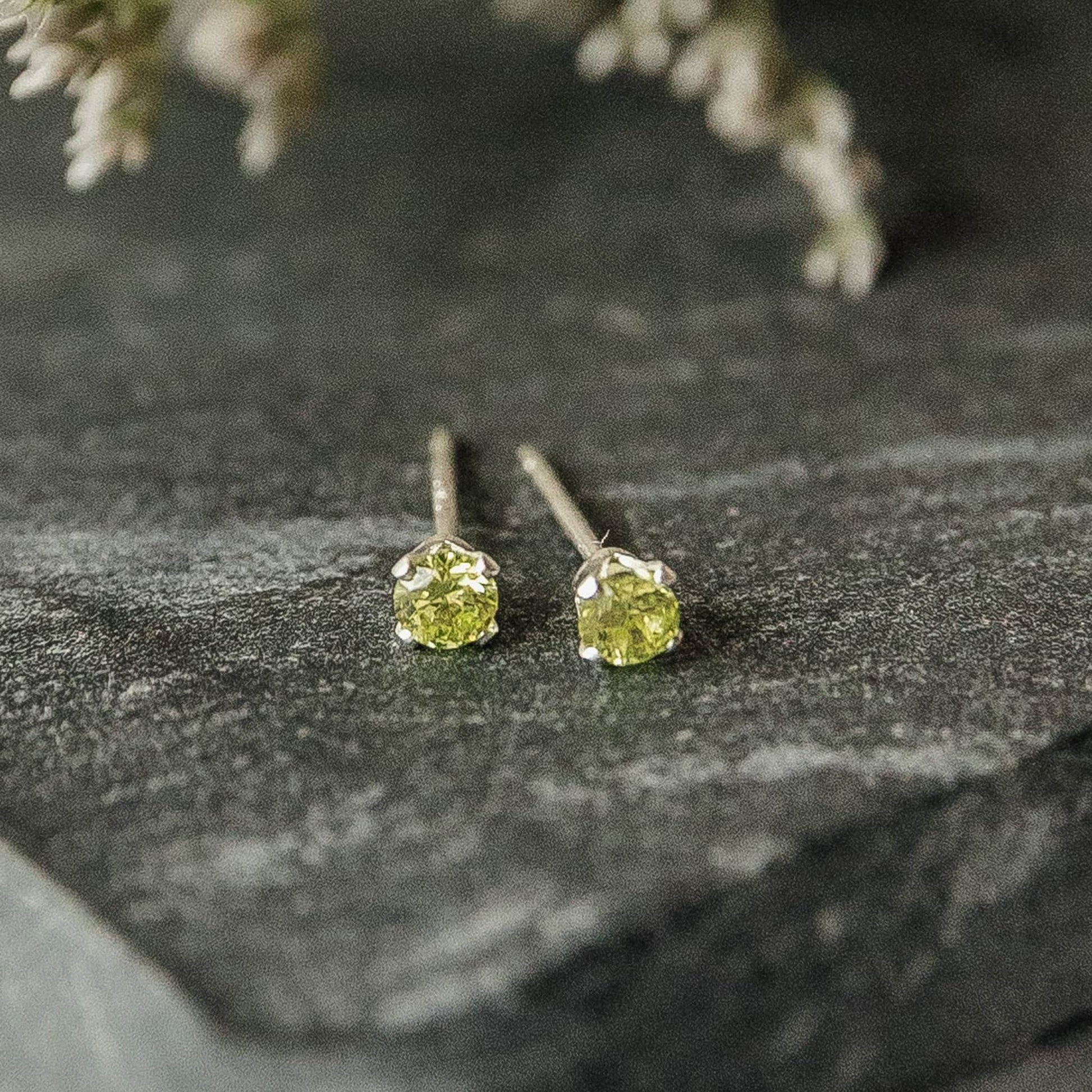 Lime Crystal Stud Earrings - Ever Trendy Essentials