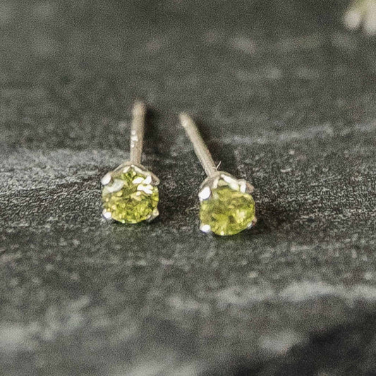 Lime Crystal Stud Earrings - Ever Trendy Essentials