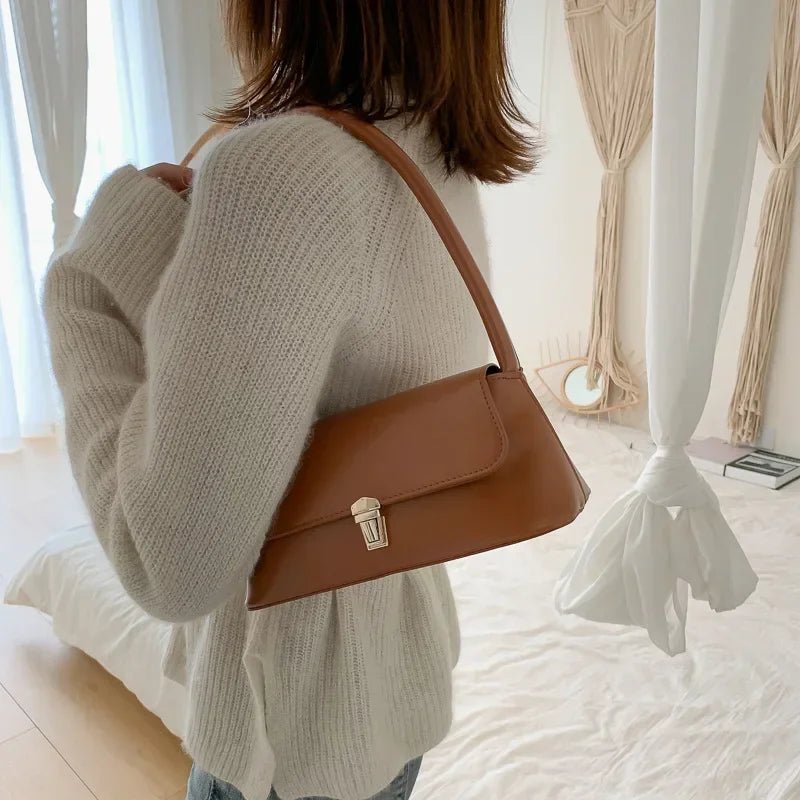 Luxury Brand Crossbody Bags for Women | Fashion Design Underarm & Woman Shoulder Bag (Female Handbag & Purses, Solid Color) - Ever Trendy Essentials