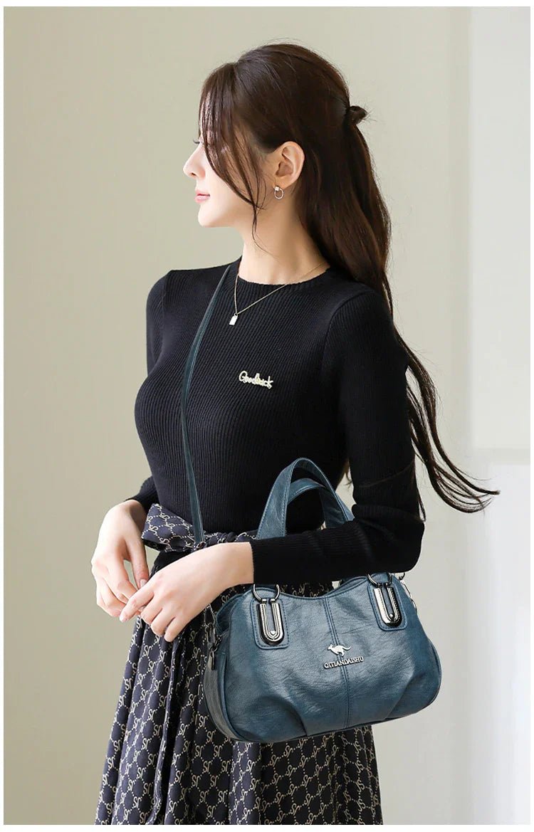 Luxury Handbags 3 Layers | Large Capacity Designer Handbags & Soft Leather Ladies Shoulder Crossbody Bag for Women (Sac) - Ever Trendy Essentials