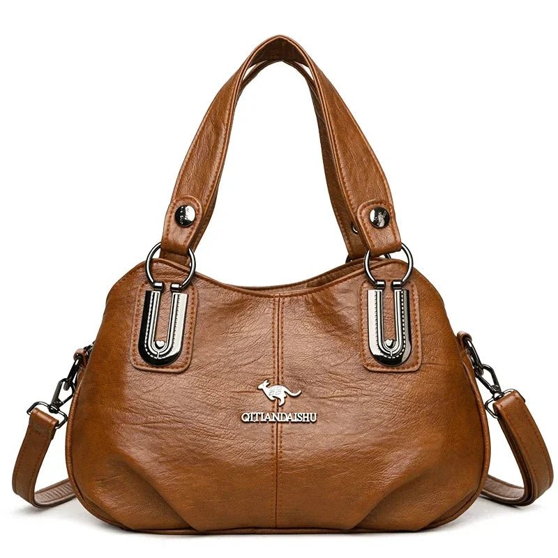 Luxury Handbags 3 Layers | Large Capacity Designer Handbags & Soft Leather Ladies Shoulder Crossbody Bag for Women (Sac) - Ever Trendy Essentials