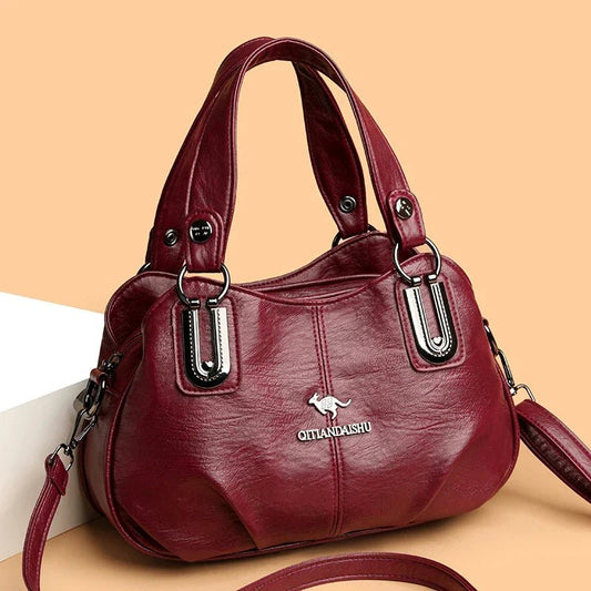 Luxury Handbags 3 Layers | Large Capacity Designer Handbags & Soft Leather Ladies Shoulder Crossbody Bag for Women (Sac) - Ever Trendy Essentials