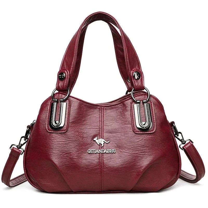 Luxury Handbags 3 Layers | Large Capacity Designer Handbags & Soft Leather Ladies Shoulder Crossbody Bag for Women (Sac) - Ever Trendy Essentials
