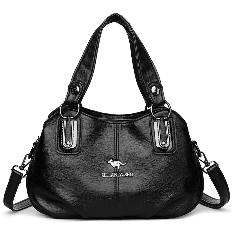 Luxury Handbags 3 Layers | Large Capacity Designer Handbags & Soft Leather Ladies Shoulder Crossbody Bag for Women (Sac) - Ever Trendy Essentials