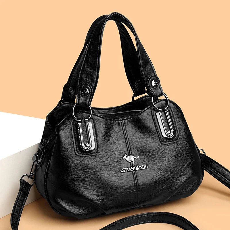 Luxury Handbags 3 Layers | Large Capacity Designer Handbags & Soft Leather Ladies Shoulder Crossbody Bag for Women (Sac) - Ever Trendy Essentials