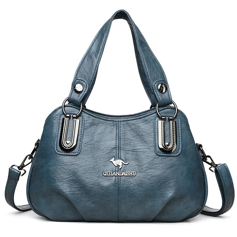 Luxury Handbags 3 Layers | Large Capacity Designer Handbags & Soft Leather Ladies Shoulder Crossbody Bag for Women (Sac) - Ever Trendy Essentials