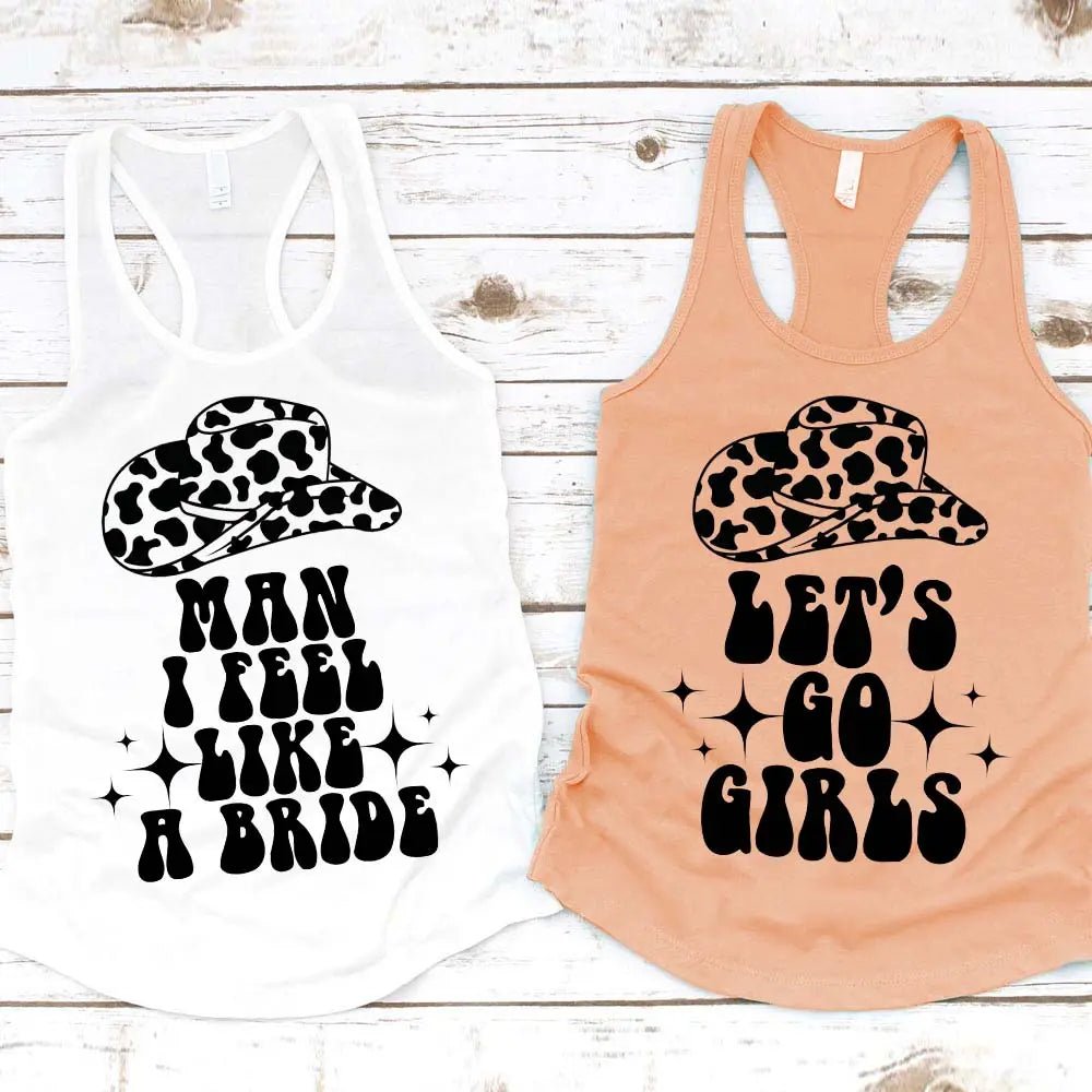 🍾 Man I Feel Like a Bride Bachelorette Party Tank Top 💍 - Ever Trendy Essentials