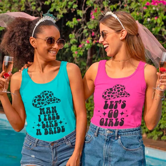 🍾 Man I Feel Like a Bride Bachelorette Party Tank Top 💍 - Ever Trendy Essentials