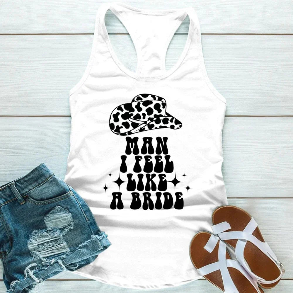 🍾 Man I Feel Like a Bride Bachelorette Party Tank Top 💍 - Ever Trendy Essentials