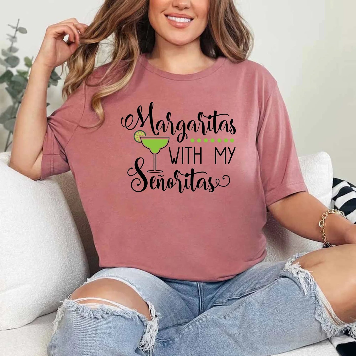 🍸 Margaritas With My Señoritas Best Friends Matching T-Shirts - Ever Trendy Essentials