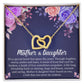 Mother Daughter / Necklace with Message Card and Gift Box - Ever Trendy Essentials