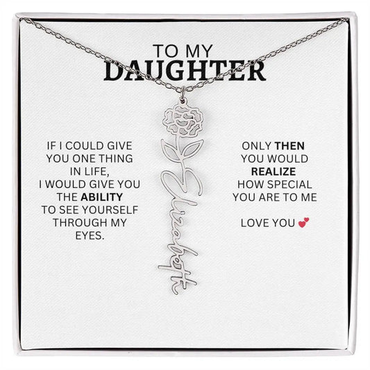 Necklace for Daughter | I Love You - Birth Necklace - Ever Trendy Essentials