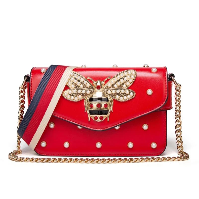 New Fashion Women's Bag Trend | Brand Pearl Bee Shoulder Bag & High Quality Temperament Ladies Crossbody Bag (Designer Luxury Handbag) - Ever Trendy Essentials