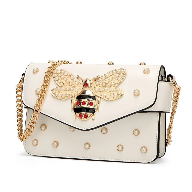 New Fashion Women's Bag Trend | Brand Pearl Bee Shoulder Bag & High Quality Temperament Ladies Crossbody Bag (Designer Luxury Handbag) - Ever Trendy Essentials