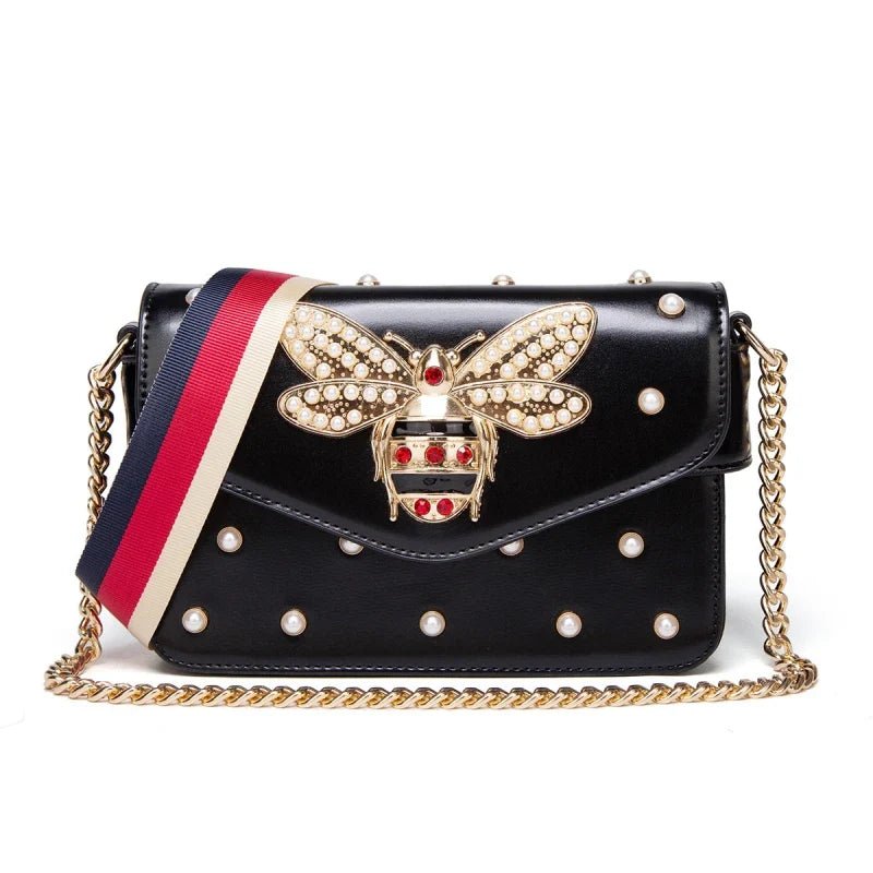 New Fashion Women's Bag Trend | Brand Pearl Bee Shoulder Bag & High Quality Temperament Ladies Crossbody Bag (Designer Luxury Handbag) - Ever Trendy Essentials