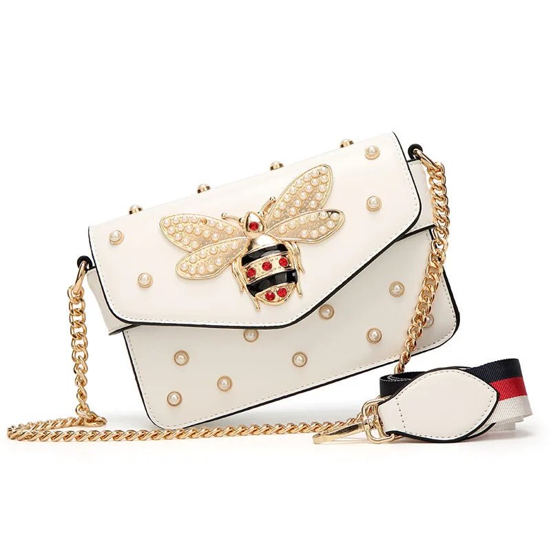 New Fashion Women's Bag Trend | Brand Pearl Bee Shoulder Bag & High Quality Temperament Ladies Crossbody Bag (Designer Luxury Handbag) - Ever Trendy Essentials