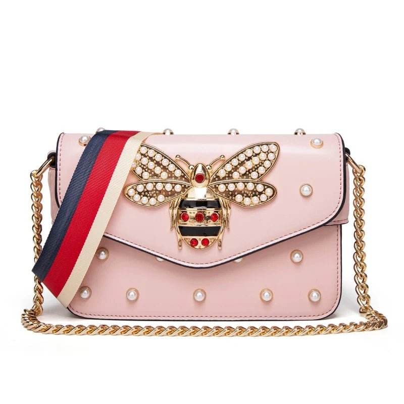 New Fashion Women's Bag Trend | Brand Pearl Bee Shoulder Bag & High Quality Temperament Ladies Crossbody Bag (Designer Luxury Handbag) - Ever Trendy Essentials